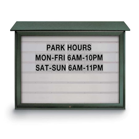 United Visual Products Indoor Enclosed Combo Board, 72"x36", Bronze Frame/White Porc & Cloud UVCB7236BZ-WHTPORC-CLOUD